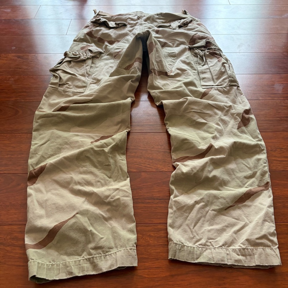 Military Issue Propper Vintage Desert Camo Combat Cargo Pants Small Reg